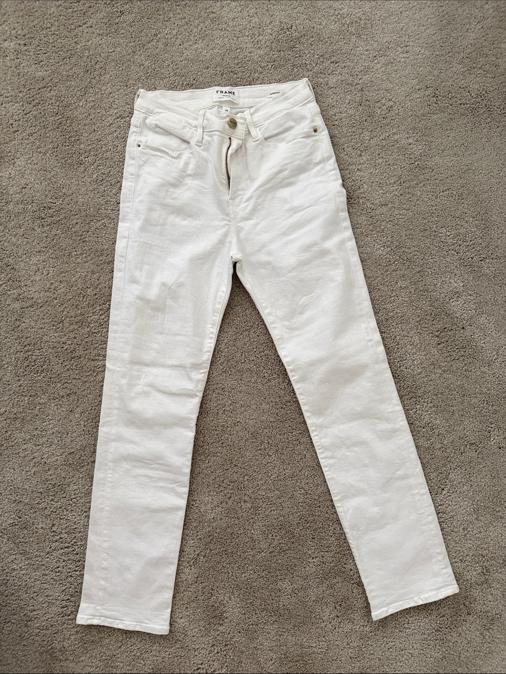 Frame Denim Le Skinny de Jeanne Jeans White 28